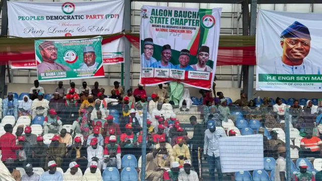 PDP national convention going on for Lekan Salami Stadium, Ibadan Oyo State, Southwest Nigeria.