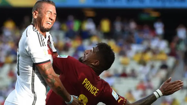 Jerome (Germany) ati Kevin-Prince Boateng (Ghana)