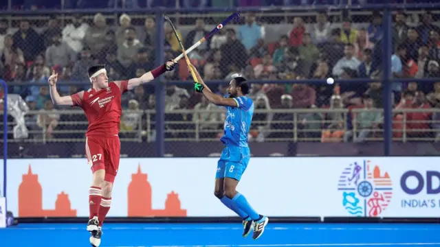 भारत और इंग्लैंड के बीच हॉकी मैच