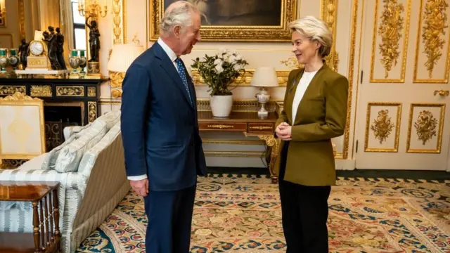 Фон дер Ляйен и король Карл III