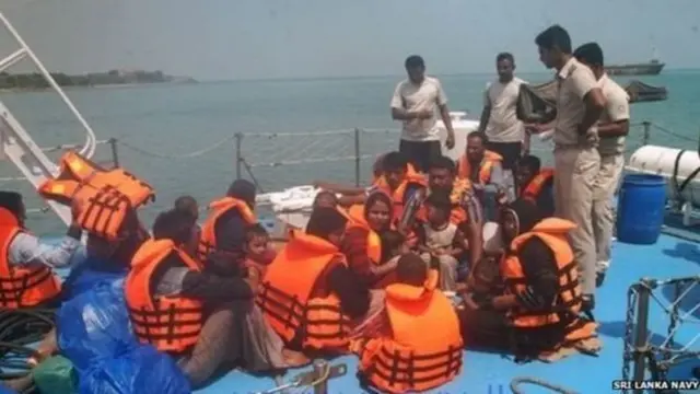 ශ්‍රී ලංකාවට පැමිණි රෝහින්ග්‍යා අනාථයෝ