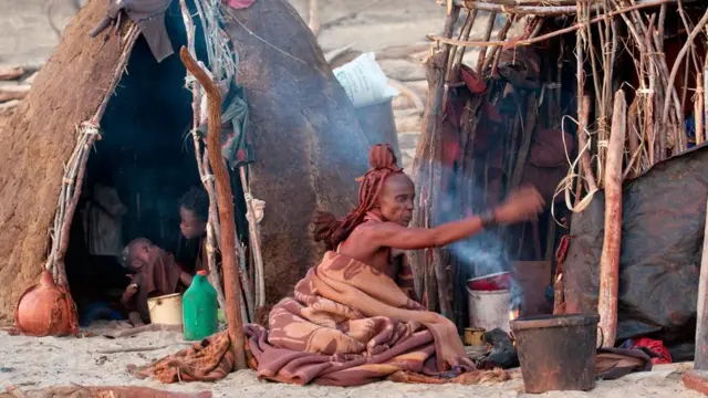 When Jules Davidoff visited a Himba 'kraal', he found no traces of western influence in their way of life