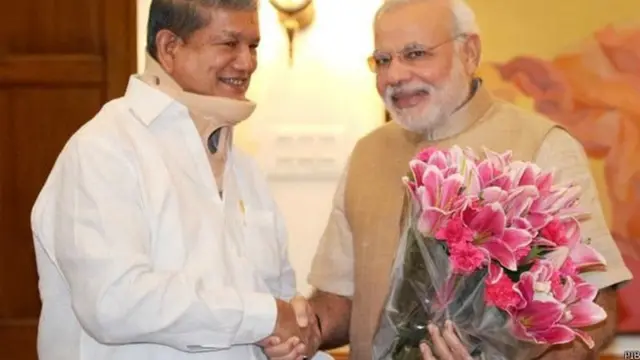 हरीश रावत और नरेंद्र मोदी