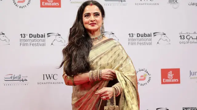 Rekha attends the Opening Night Gala during day one of the 13th annual Dubai International Film Festival held at the Madinat Jumeriah Complex on December 7, 2016.