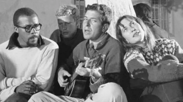 Leonard Cohen en la isla de Hydra en 1960