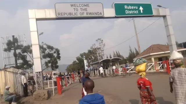 Mpaka wa Goma unaotenganisha ya Jamuhuri ya kidemokrasi ya Kongo na Rwan