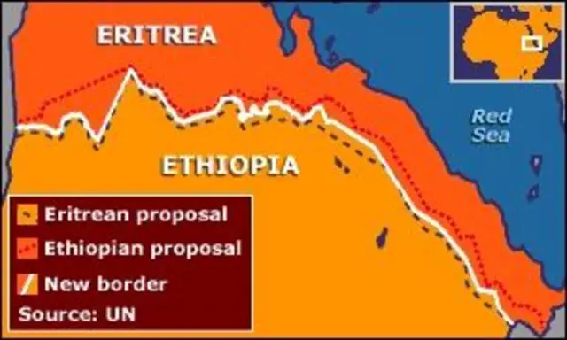 ውሳነ ዶብ ዝሕብር ካርታ፡ ሕቡራት ሃገራት