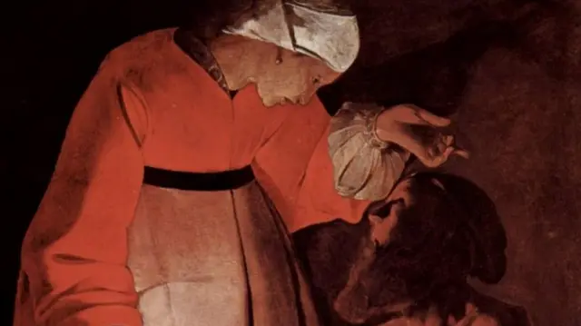 Job et sa femme, dans une image du peintre français Georges de La Tour.