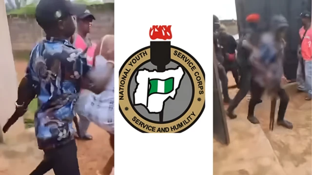 Mgbe e ndị nche ogbe na-eti nwaanyị ahụ ihe