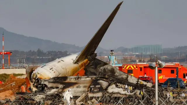 Avión en el aeropuerto de Muan, El 29 de diciembre de 2024