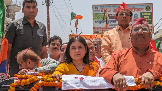 चुनाव प्रचार में मेनका गांधी