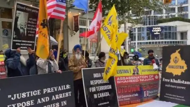ਖਾਲਿਸਤਾਨ ਸਮਰਥਕਾਂ ਦਾ ਪ੍ਰਦਰਸ਼ਨ