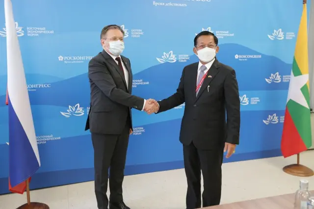  အဲဒီသဘောတူညီချက်ကို Rosatom ညွှန်ကြားရေးမှူးချုပ် Alexey Likhachev နဲ့ စစ်ကောင်စီဥက္ကဋ္ဌတို့ ရှေ့မှောက်မှာ လက်မှတ်ထိုးခဲ့တာပါ။ 