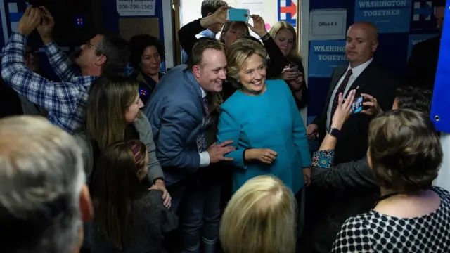 Hillary Clinton en campaña