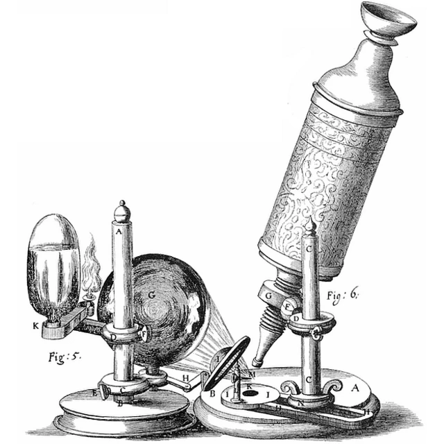 Ilustração do microscópiobetano como cadastrarHooke