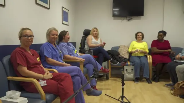 pacientes em reunião