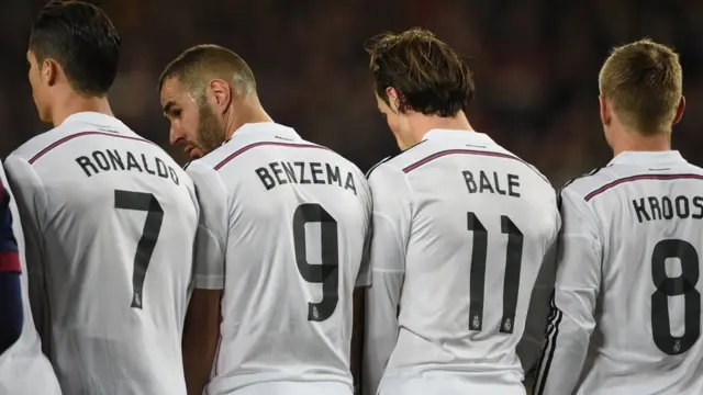 Ronaldo da Benzema da Bale da Kroos