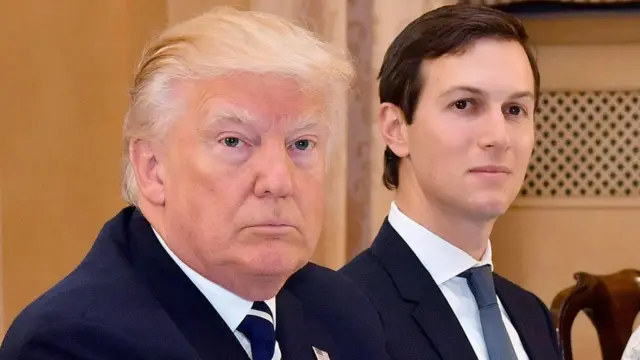 El presidente de Estados Unidos, Donald Trump, y su yerno Jared Kushner.