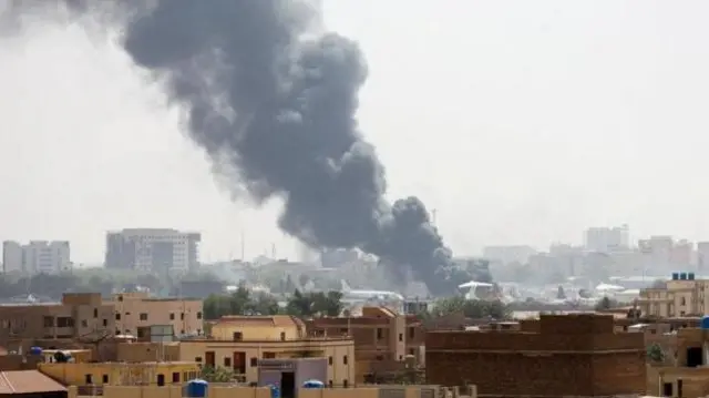 صورة من القتال في السودان\ من الأرشيف 