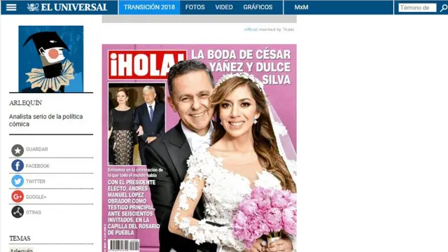 Información sobre la boda