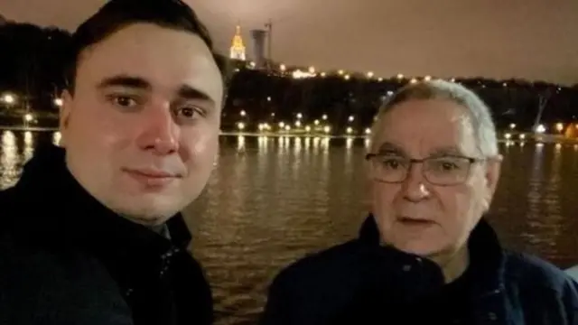 Иван Жданов с отцом 