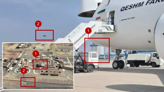 المصدر: تويتر/ إكس - جوجل إيرث