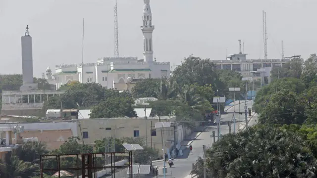 Imbere y'ibiro bya Perezida wa Somalia i Mogadishu