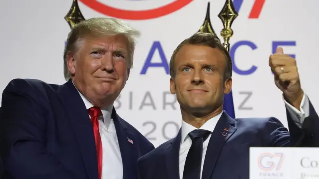 مکرون و ترامپ