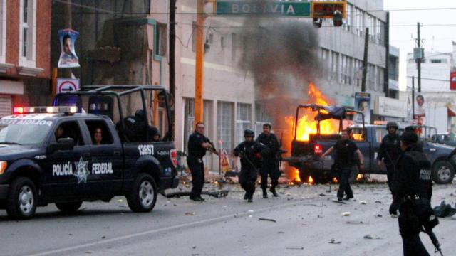 La policía tras un ataque en Ciudad Juárez (archivo).