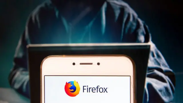 Firefox en un ordenador.
