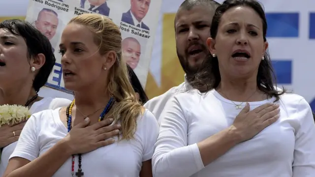 Lilian Tintori y Maria Corina Machado