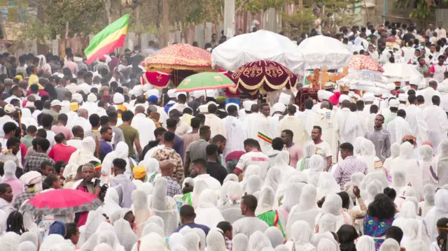 በከተራ በዓል ሥነ ሥርዓት የጎንደር ነዋሪዎች 