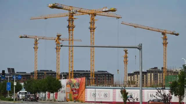 北京某恆大房地產項目工地(13/9/2021)