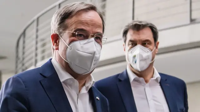 Армин Лашет (на переднем плане) и Маркус Зёдер