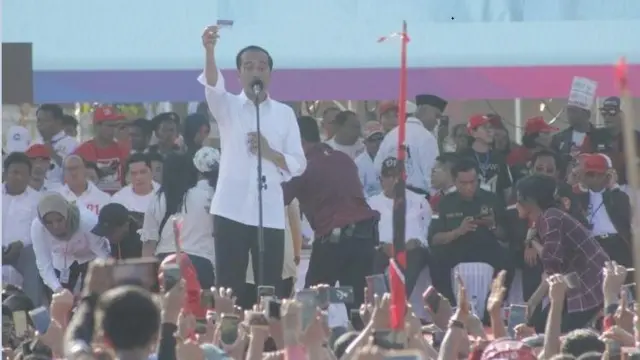 Presiden Joko Widodo berkampanye di Batam pada 6 April 2019