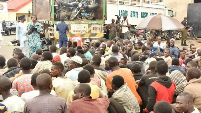 Di men wey taskforce arrest