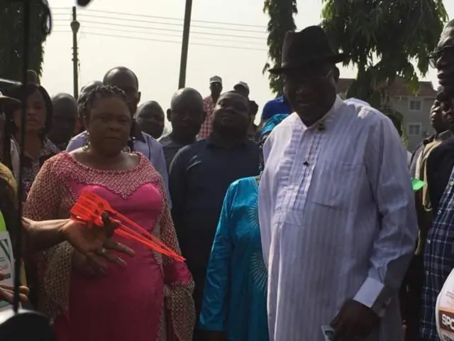 Tsohon shugaban kasa Jonathan da mai dakinsa Patience Jonathan