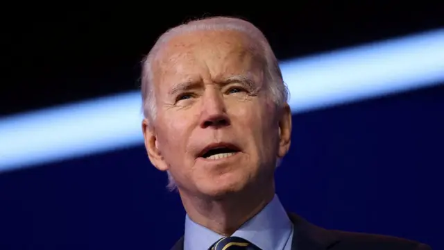 Gros plan sur Joe Biden, président élu des États-Unis