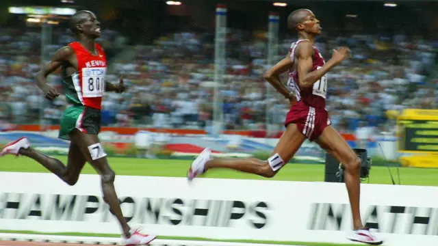 Saif Saaeed Shaheen derrota a Ezekiel Kemboi de Kenia en París