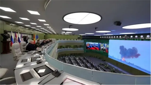 Tổng thống Nga Vladimir Putin được cho là giám sát vụ thử tên lửa siêu thanh hồi tháng 12