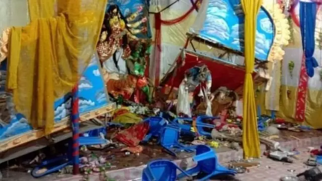 পুজা মন্ডপে হামলা