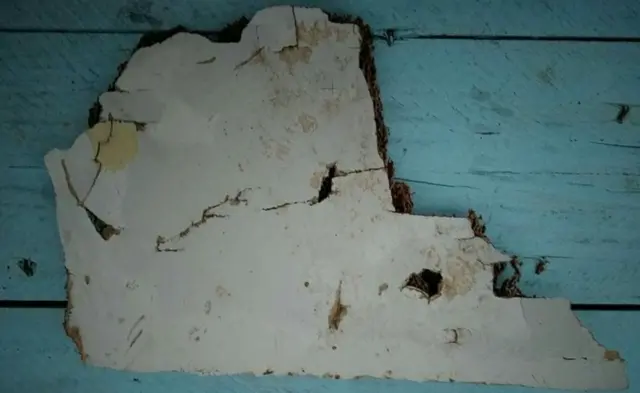 Фрагмент обломка, найденного на Мадагаскаре