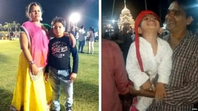 हेमा कुटुंबीयांसोबत