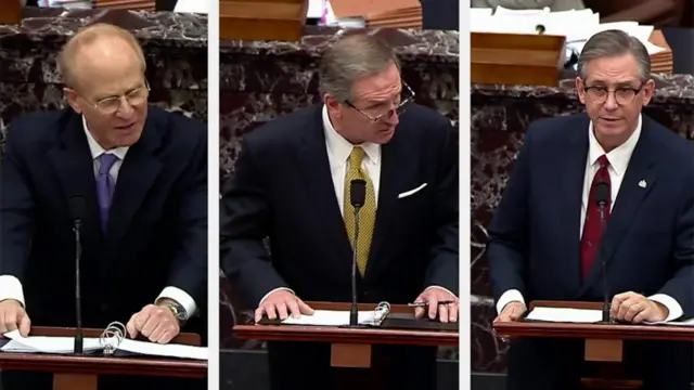 تیم وکلای دونالد ترامپ. مایکل ون در وین - وسط -