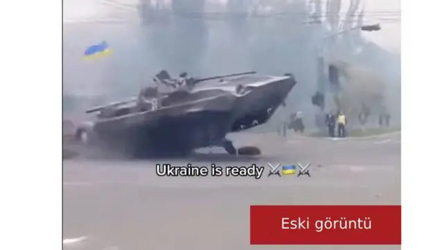 Eski savaş görüntüleriyle hazırlanmış Ukrayna Savaşı videosu