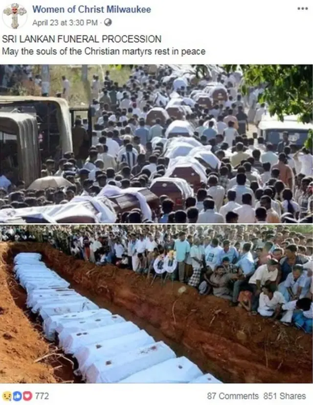 શ્રીલંકાના બ્લાસ્ટ સંદર્ભે વાઇરલ પોસ્ટ