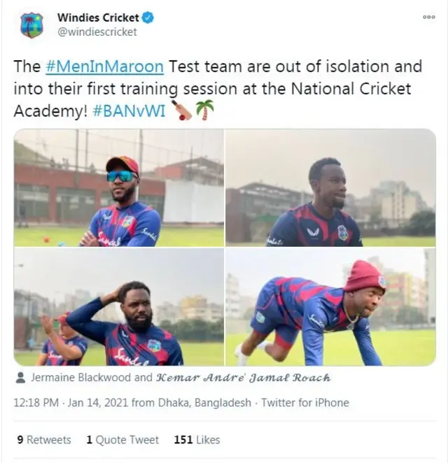 করোনাভাইরাস আবির্ভাবের পর প্রথমবারের মতো কোনো ক্রিকেট দল ঢাকায় পা রাখলো ১০ই জানুয়ারি