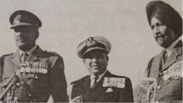 1965 च्या युद्धादरम्यान तिन्ही सेनादलांचे अध्यक्ष