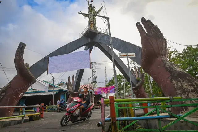 Agats, ibu kota Kabupaten Asmat, Papua Selatan.