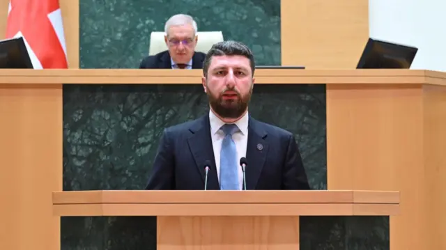 Депутат Арчил Гордуладзе в парламенте
